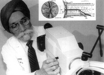 Photograph of Dr. Hayreh, click for enlargement