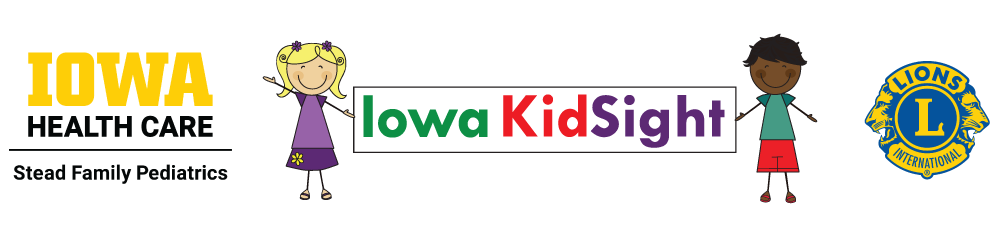 UIHC Peds, Iowa KidSight, Lions International Logos