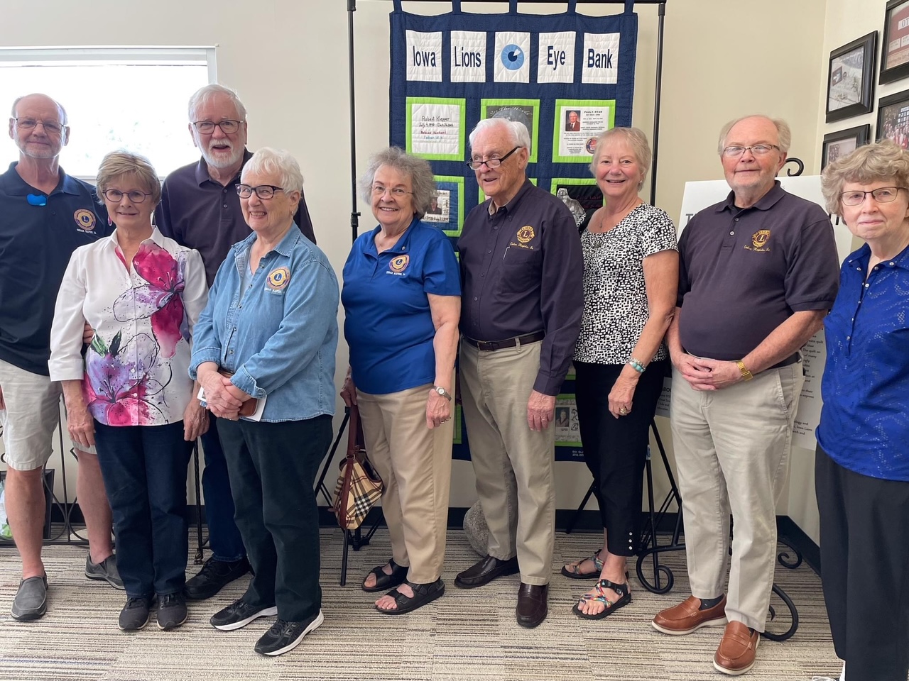 Cedar Rapids Noon Lions touring the Iowa Lions Eye Bank