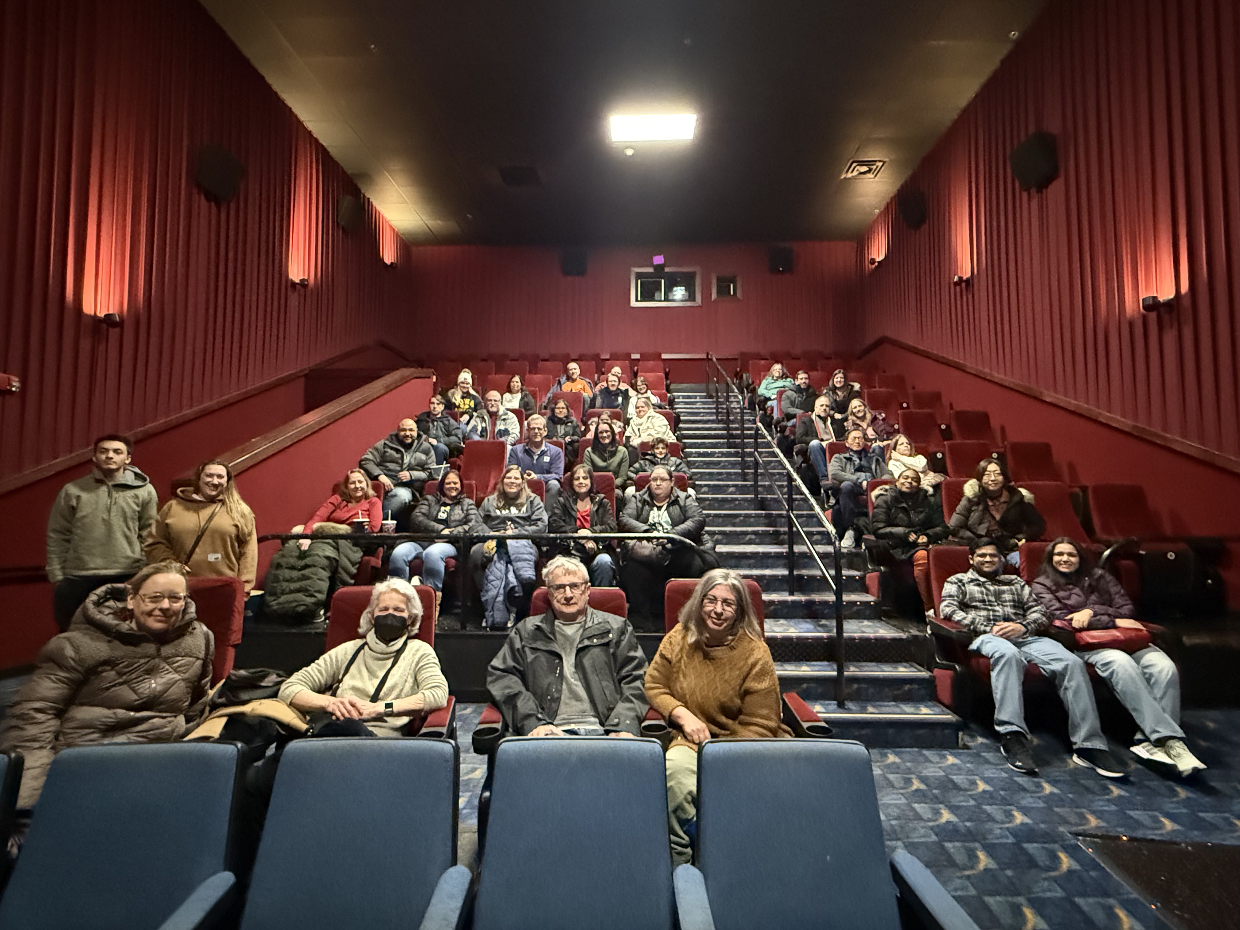 Department members at a private screening for the documentary, Blink