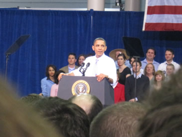 President Obama at Iowa